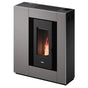 Stufa a pellet Cadel Vesta Plus 11 Autoclean canalizzata 10,5 kW Wi-Fi metallo titanium