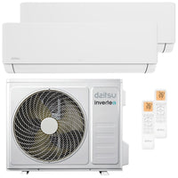 Condizionatore Daitsu Artic Pro dual split 9000+9000 BTU inverter A++ wifi unità esterna 5.1 kW