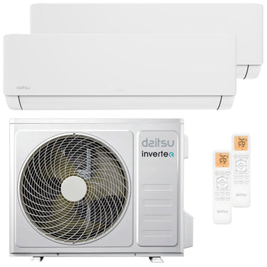 Condizionatore Daitsu Artic Pro dual split 9000+9000 BTU inverter A++ wifi unità esterna 5.1 kW
