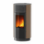 Stufa a pellet Girolami Round 14 13 kW ad aria WiFi - Bronzo