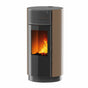 Stufa policombustibile Girolami Round 15 13 kW ad aria WiFi Bronzo Girolami