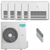 Condizionatore Hisense Console AKT penta split 9000+9000+9000+9000+18000 BTU inverter unità esterna 12.5 kW