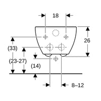 Bidet sospeso Geberit Selnova Premium - Bianco Geberit