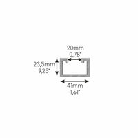 Supporto a pavimento Niccons MINI SUMO antivibrante 130x60x560 mm con profilo 41 mm