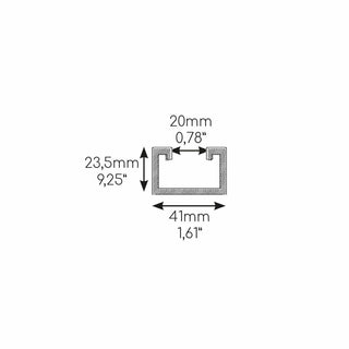 Supporto a pavimento Niccons MINI SUMO antivibrante 130x60x560 mm con profilo 41 mm