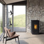 Stufa a pellet EK63 ZONE80 - gruppo Edilkamin -  7,6 kW ad aria Nero  EK63