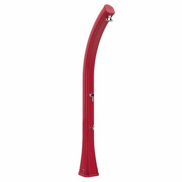 Doccia solare da giardino Arkema Happy XL con lavapiedi 44 litri Rosso