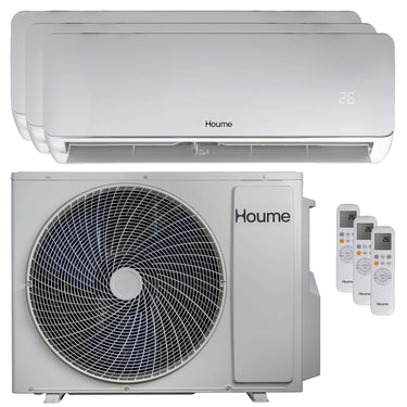 Condizionatore Houme Elèa Flow trial split 9000+9000+12000 BTU R32 inverter A++ WiFi unità esterna 7,9 kW