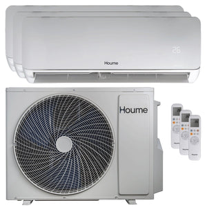 Condizionatore Houme Elèa Flow trial split 9000+9000+12000 BTU R32 inverter A++ WiFi unità