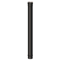 Elemento dritto M/F diam. 100 mm lunghezza 1000 mm scarico fumi stufa a pellet e caldaia a pellet