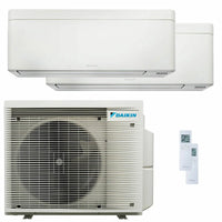 Condizionatore Daikin Stylish Bianco dual split 9000+12000 BTU inverter A++ wifi unità esterna 4 kW Daikin