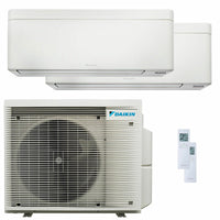 Condizionatore Daikin Stylish Bianco dual split 15000+15000 BTU inverter A++ wifi unità esterna 7.8 kW