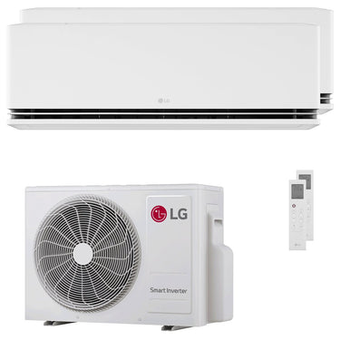 Condizionatore LG DUALCOOL Deluxe AI dual split 9000+9000 BTU inverter A+++ wifi unità esterna 4.7 kW