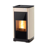 Stufa policombustibile Girolami Furni 26 avorio 24 kW idro + kit acs Girolami