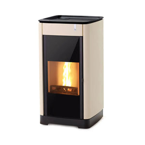 Stufa policombustibile Girolami Furni 26 avorio 24 kW idro + kit acs Girolami