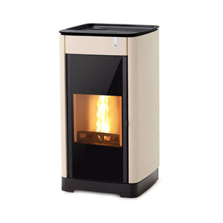 Stufa policombustibile Girolami Furni 26 avorio 24 kW idro + kit acs Girolami