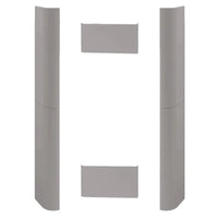 Stufa a pellet Edilkamin Tera H 30 Evo 30 kW Idro WiFi grigio chiaro opaco