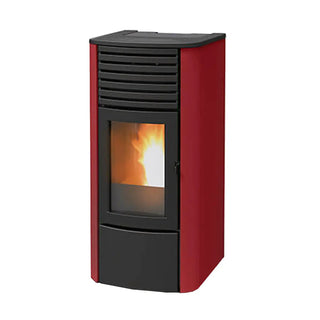 Stufa a pellet MCZ Clio Hydro 23 S1 23 kW bordeaux ad acqua MCZ