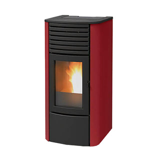 Stufa a pellet MCZ Clio Hydro 23 S1 23 kW bordeaux ad acqua