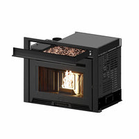 Kit caricamento pellet a cassetto frontale per inserto EK63 Pellek80 e Pellek110+ EVO2 - cornice rettangolare EK63