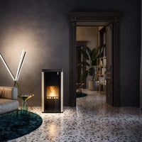 Stufa policombustibile Girolami Soft 18 avorio 17 kW idro + kit acs Girolami