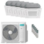 Condizionatore Hisense Cassetta ACT penta split 9000+9000+9000+9000+18000 BTU inverter A++ unità esterna 10 kW Hisense