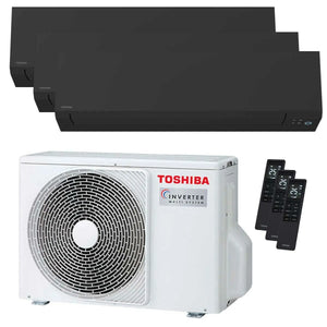 Condizionatore Toshiba SHORAI Edge Black trial split 7000+9000+16000 BTU inverter A+++ wifi unità esterna 5.2 kW Toshiba