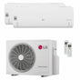 Condizionatore LG DUALCOOL Libero Smart dual split 7000+18000 BTU inverter A+++ wifi unità esterna 6.15 kW LG