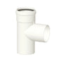 Raccordo a t 87° scarico fumi caldaia a condensazione diam. 80 mm. m/f in pp in pp Stabile