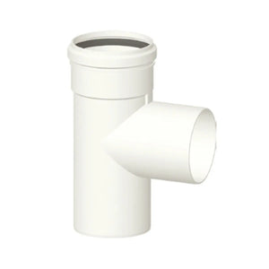 Raccordo a t 87° scarico fumi caldaia a condensazione diam. 80 mm. m/f in pp in pp Stabile