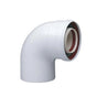 Curva coassiale 90°  ø60/100 scarico fumi caldaia a condensazione Baxi Baxi