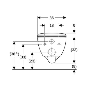 Vaso sospeso Geberit Selnova Premium con sedile  Geberit