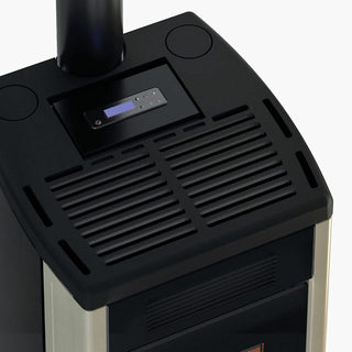 Stufa a pellet Cadel Atena Plus 12 ad aria canalizzata 12 kW - WiFi MAIOLICA AVORIO Cadel