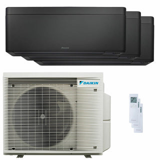 Condizionatore Daikin Stylish Total Black trial split 9000+12000+18000 BTU inverter A++ wifi unità esterna 6.8 kW
