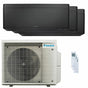 Condizionatore Daikin Stylish Total Black trial split 7000+7000+15000 BTU inverter A+++ wifi unità esterna 5 kW Daikin
