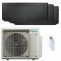 Condizionatore Daikin Stylish Total Black trial split 7000+7000+15000 BTU inverter A+++ wifi unità esterna 5 kW