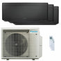 Condizionatore Daikin Stylish Total Black trial split 7000+7000+7000 BTU inverter A+++ wifi unità esterna 4 kW Daikin