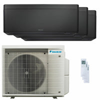 Condizionatore Daikin Stylish Total Black trial split 7000+7000+18000 BTU inverter A++ wifi unità esterna 6.8 kW Daikin