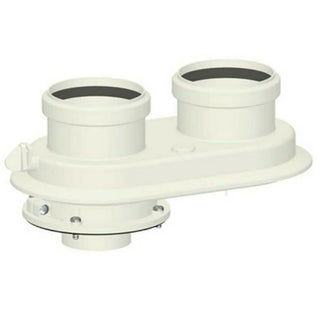 Kit sdoppiato scarico fumi universale ø 80/80 per caldaie a condensazione in PP - PABSD 06 D80 Stabile