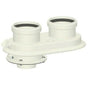 Kit sdoppiato scarico fumi universale ø 80/80 per caldaie a condensazione in PP - PABSD 06 D80 Stabile