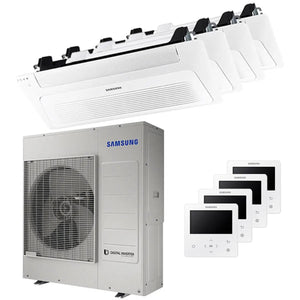 Condizionatore Samsung Cassetta WindFree 1 Via quadri split 9000+12000+12000+12000 BTU inverter A++ unità esterna 10,0 kW