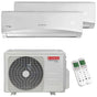 Condizionatore Ariston PRIOS dual split 9000+9000 BTU inverter R32 A+ unità esterna 5,0 kW Ariston