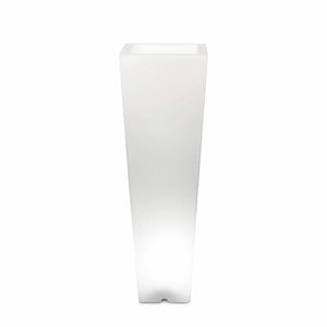 Vaso luminoso Arkema Quadro 86 SL in resina LLDPE quadrato 86 cm Arkema