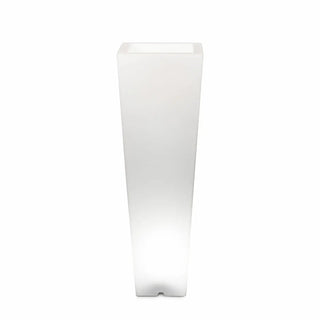 Vaso luminoso Arkema Quadro 86 SL in resina LLDPE quadrato 86 cm Arkema
