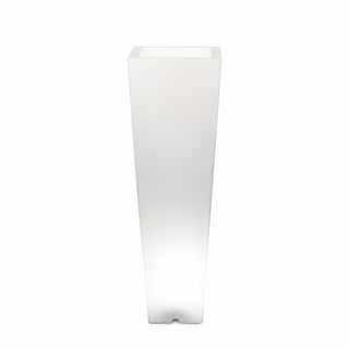 Vaso luminoso Arkema Quadro 86 SL in resina LLDPE quadrato 86 cm