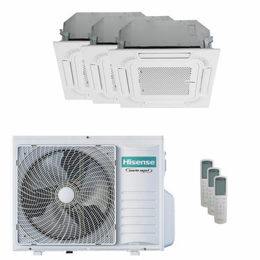 Condizionatore Hisense Cassetta ACT trial split 9000+12000+18000 BTU inverter A++  unità esterna 8 kW 2023
