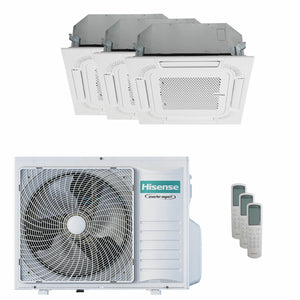 Condizionatore Hisense Cassetta ACT trial split 12000+12000+12000 BTU inverter A++  unità esterna 8 kW  2023 Hisense