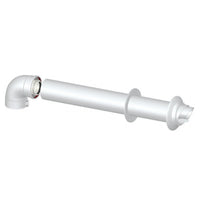 Kit scarico fumi coassiale parete orizzontale ø 60/100 M/F caldaie a condensazione - Kit 2 marchi vari