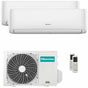 Condizionatore Hisense Hi-Comfort 2025 dual split 7000+12000 BTU inverter A++ wifi unità esterna 4.1 kW