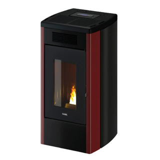 Stufa a pellet Cadel Atena Plus 12 ad aria canalizzata 12 kW - WiFi ROSSO Cadel